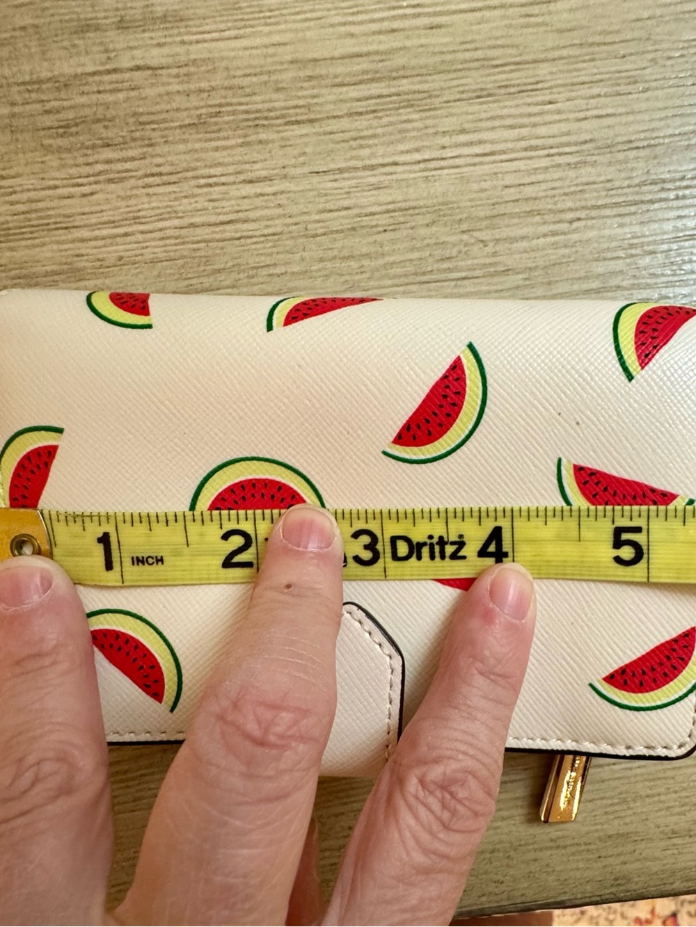 Kate Spade Staci Watermelon Party Medium Compact Bifold Wallet - Picture 11 of 15